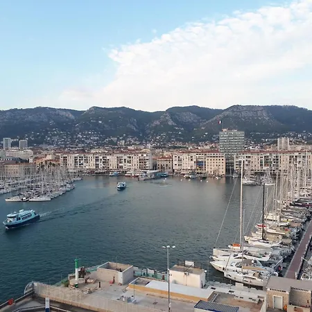 Superbe T3 Climatise - 62m2 - 4 Etoiles - Centre Historique Vue Port De Plaisance - Wifi - 5e Avec Ascenseur Toulon